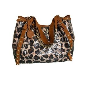 Stuart Weitzman PVC Animal Print Purse Mobwife